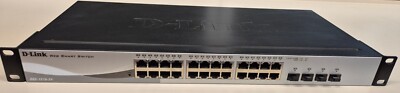 D-Link DGS-1210-24 L2 Smart Managed Switch, 24 Gigabit Ports, 4 Ports 1G SFP