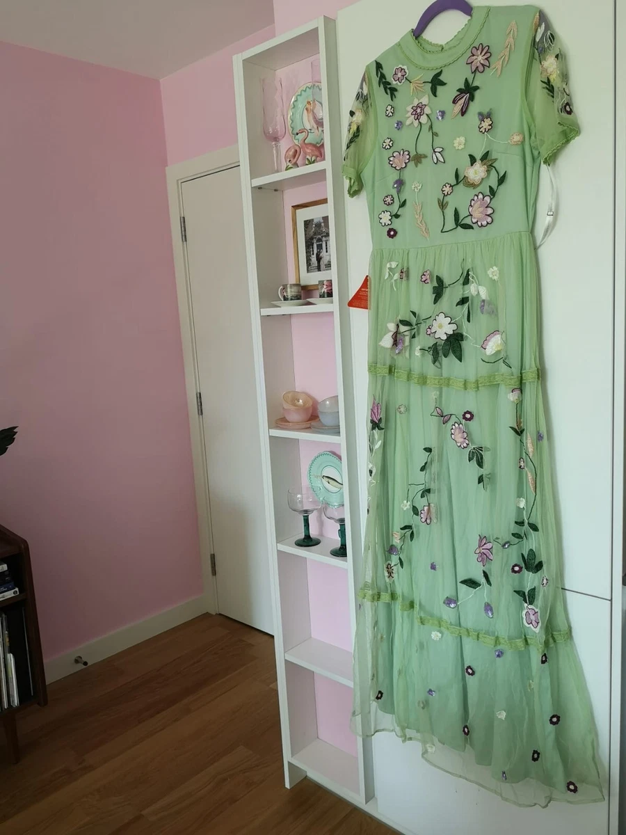 Green frock top and frill dress
