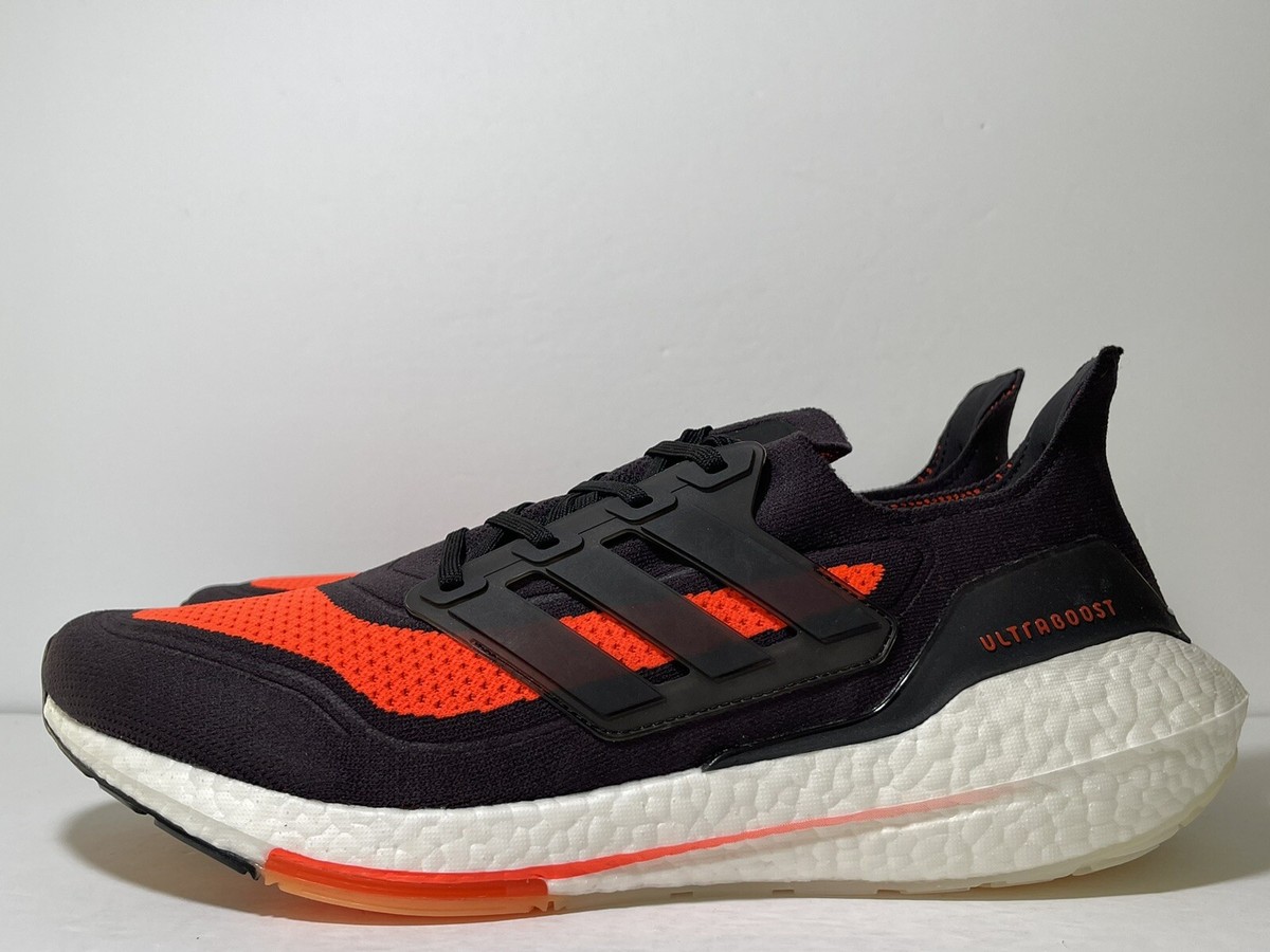 Adidas UltraBoost 21 Carbon Solar Red Men's US Size 13 Running Shoes FZ2559