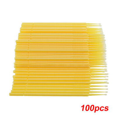 100x Micro Tips 1.0mm Car Touch Up Paint Micro Brush Small Applicator Accessory