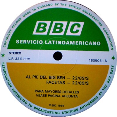 BBC LATIN AMERICA - AL PIE DEL BIG BEN - SAM BROWN / TOMMY SMITH - 22/89