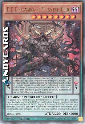 D/D/D RAGNAROK KÖNIG ABGRUND DES VERGESSENS   (Oblivion King Abyss)   Rare   DOCS IT099