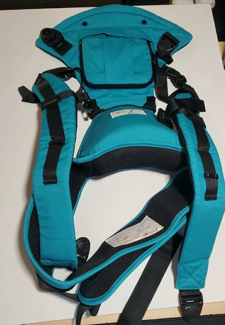 BabySteps Ergonomic 6 in 1 Baby Carrier with Hip Seat for All Seasons Teal