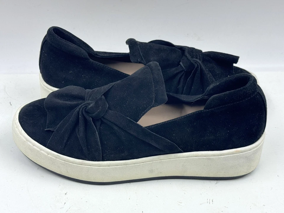 Donald J Pliner Celest-Ks Sneakers Women's Size 6.5 Black Leather Slip-On Shoes - Image 2 of 4