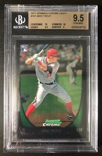 Mike Trout 2011 Bowman Chrome Draft 101 BGS 9.5 w/ 2 Sub 10!! GEM MINT *HOT*
