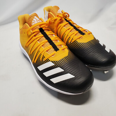 Adidas Adizero Afterburner Yellow Black Baseball Cleats Men's-Size  14-G27667
