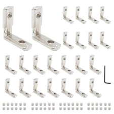 30pcs 2020 Joint Bracket T Slot Connector Accessories for 2020 Aluminum Profile