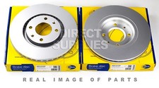 Image of 2 X FRONT AXLE BRAKE DISCS FOR CITROEN - DS - PEUGEOT COMLINE ADC1519V