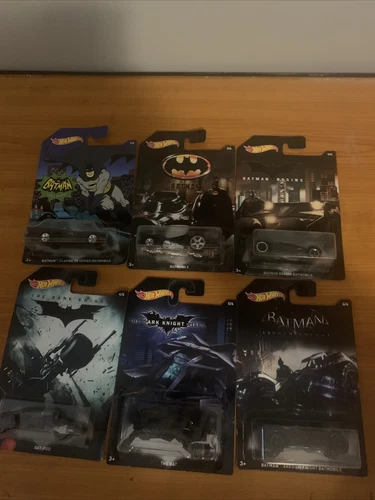 Hot Wheels BATMAN BATMOBILE Complete Set of 6 TV & Movie 2014
