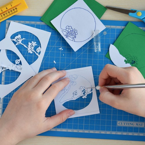 150pcs Exacto Knife Blades #12 Hobby Knife Replacement Blades Refills - Picture 7 of 7