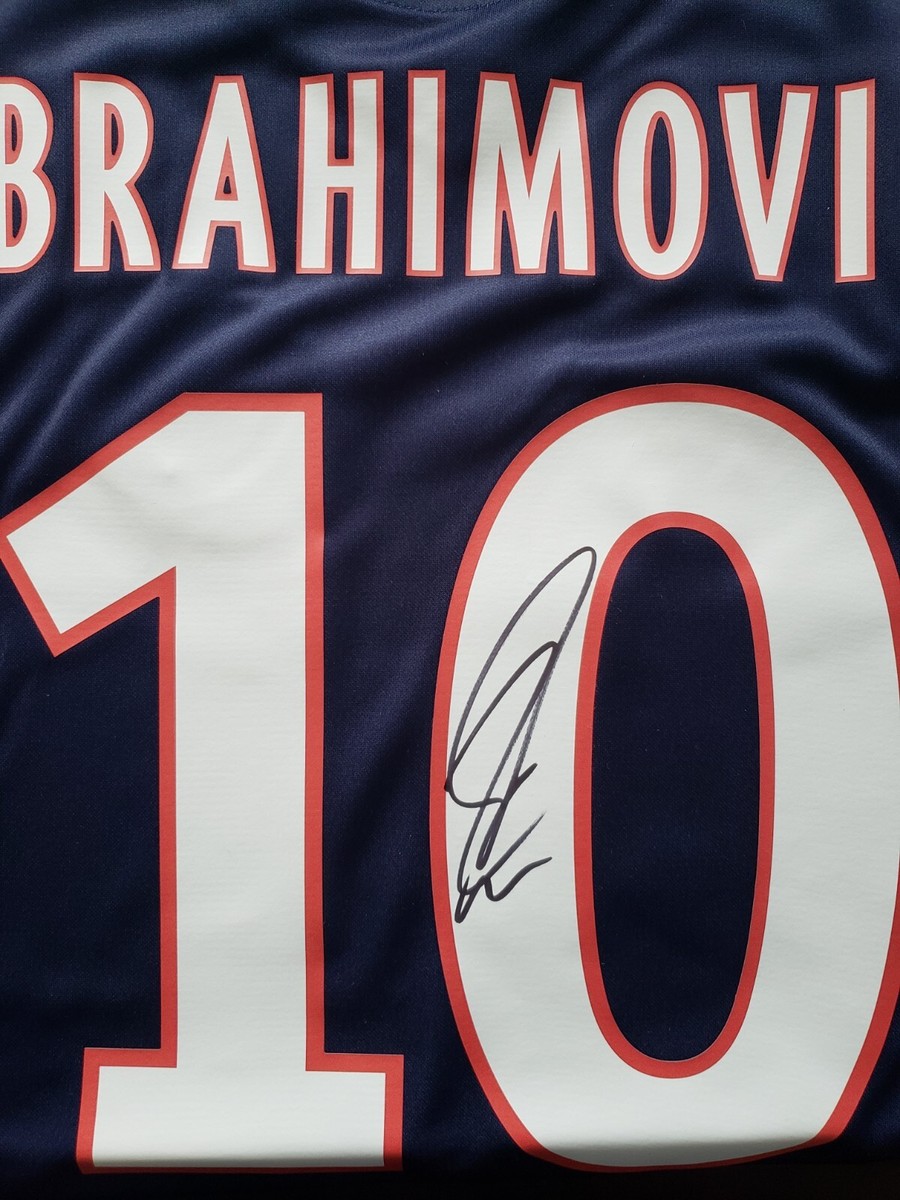 Zlatan Ibrahimovic Back Signed Paris Saint Germain #10 Zlatan Ibrahimovic Back Signed Paris Saint Germain #10