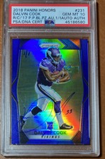 2017 Panini Prizm Blue Dalvin Cook RC PSA 10 by 2018 Honors 1/1 Auto 🔥📈🔥