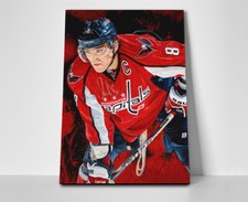 Alex Ovechkin NHL Poster or Canvas- Alex Ovechkin Capitals Hockey Wall Art