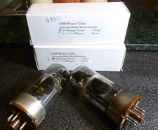 Pair Sylvania 3-getter 6550 Power Tubes 8 /15 on the Orange Tester