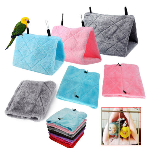 Pet Bird Bed Parrot Parakeet Budgie Warm Hammock Cage Hut Tent Hanging Cave Nest - Picture 1 of 13