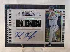 2019 Panini Contenders Draft Picks Draft Ticket #53 Karl Kauffmann Auto /10 (AU)