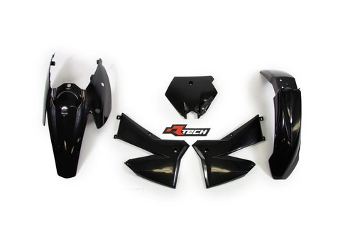 Black RTech Plastic Kit Fits KTM 125 SX 