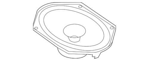 Conjunto de altavoz de bandeja para Ford (N/P DR3Z-18808-C)