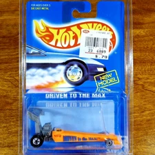 Hot Wheels Vintage Driven To The Max Dragster Orange BW Blackwall Malaysia 1994