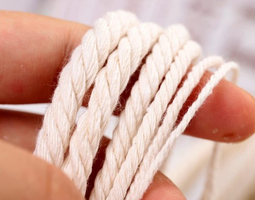 5mm x 110 Yards Natural Cotton Macrame Cord Beige DIY Crafts Plant Hangers - Picture 3 of 8