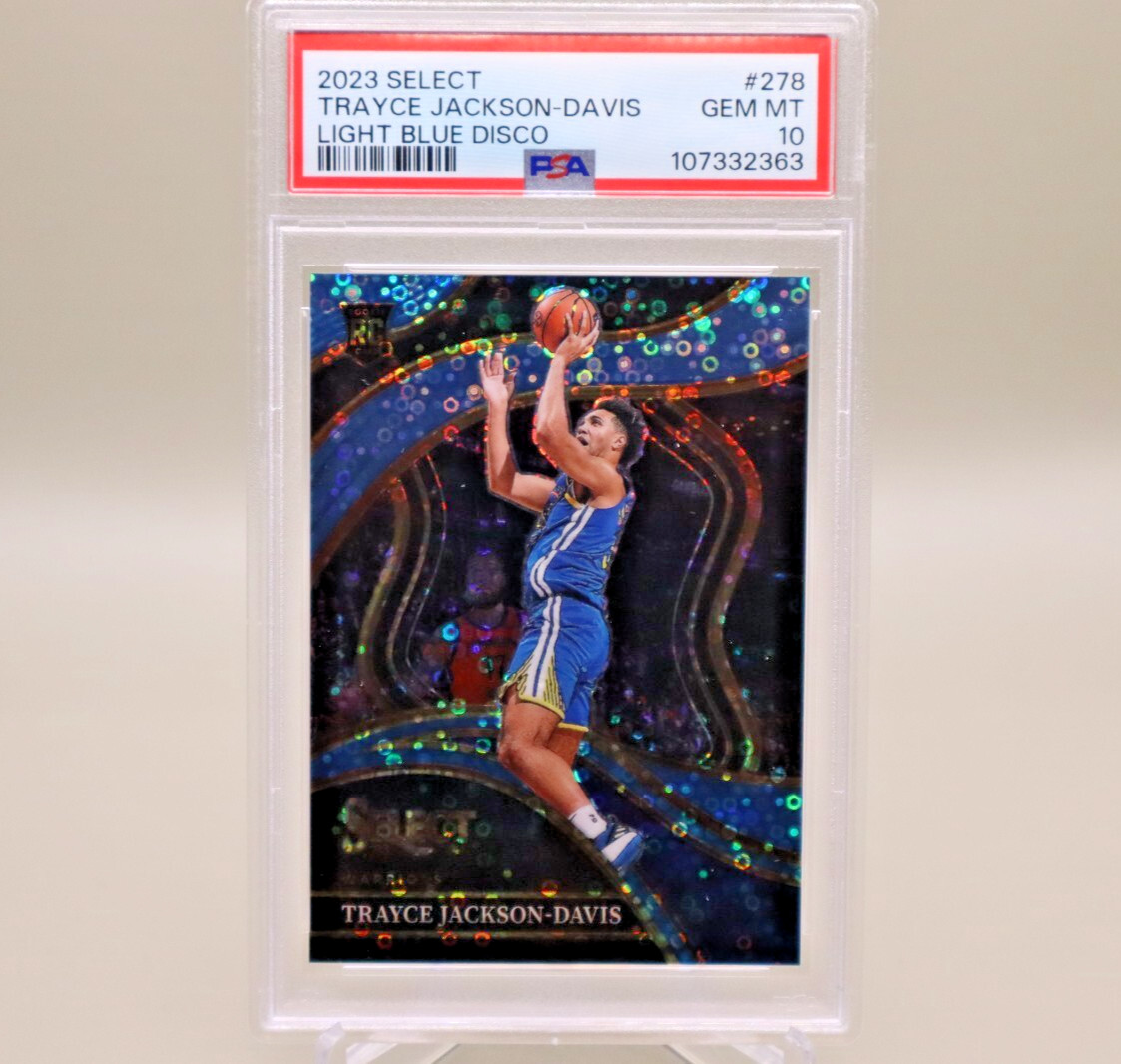 Trayce Jackson-Davis 2023 Select Light Blue Disco Courtside RC /99 PSA 10 S33