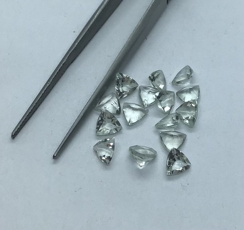 Green Amethyst Trillion Cut AAA Natural Loose Gemstone For Assorted All Jewelry - Picture 5 of 24