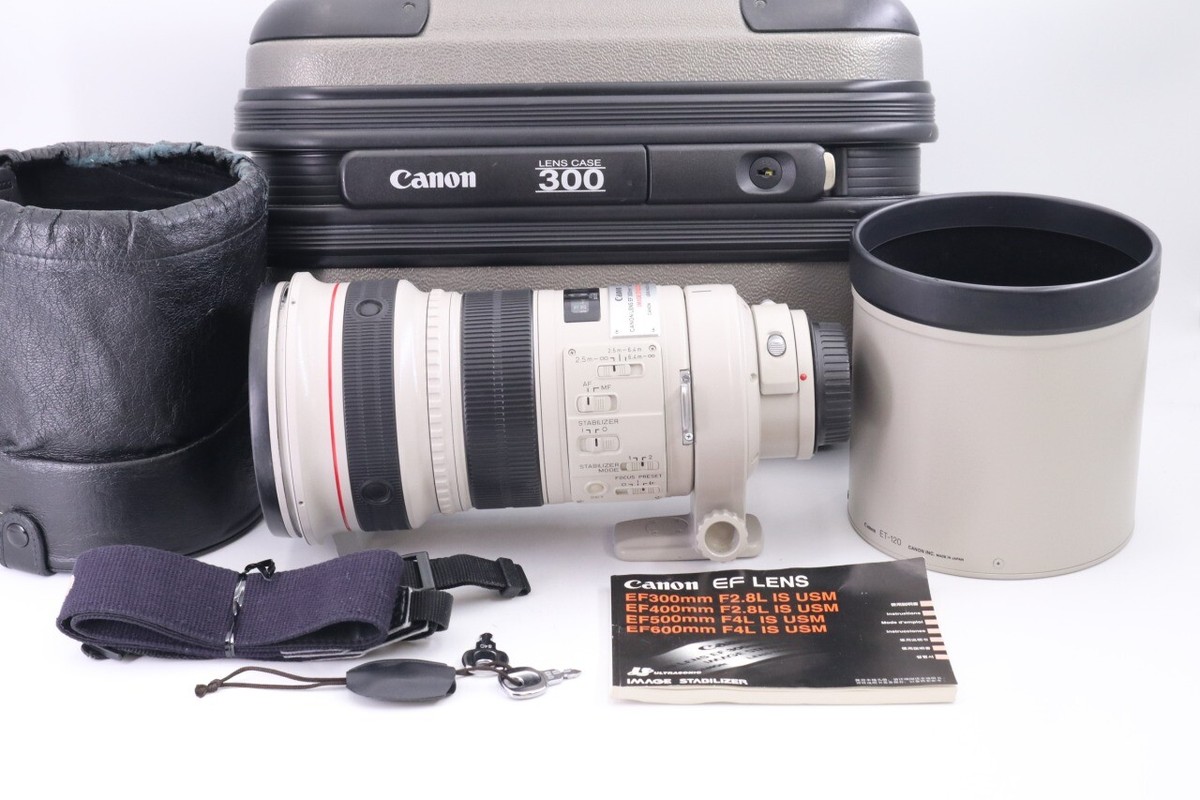 Canon EF 300mm F/2.8 L IS USM AF Lens w/Case from Japan