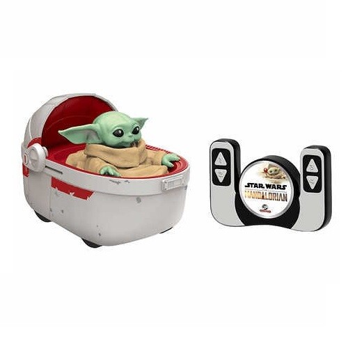 STAR WARS THE CHILD GROGU AND HOVER PRAM Remote Control Vehicle Toy New