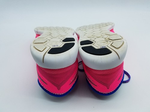 Nike Free 5.0 (GS) Girl's Size 4Y Running Shoes Hyper Pink Metallic Silver Royal - Picture 10 of 12