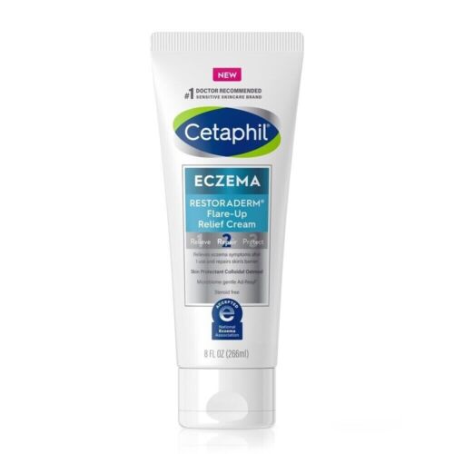 Cetaphil Eczema Restoraderm® Flare-Up Relief Cream, 8 oz NEW and SEALED