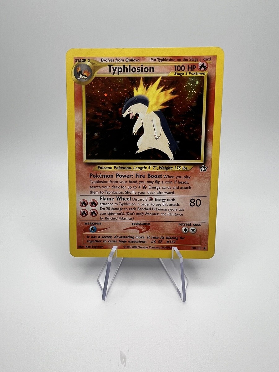 Typhlosion Neo Genesis 18/111 Holo Unlimited Holo Rare Pokémon