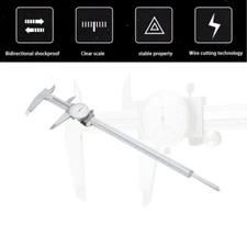12" DIAL CALIPER STAINLESS STEEL SHOCKPROOF .001" OF ONE INCH with Case
