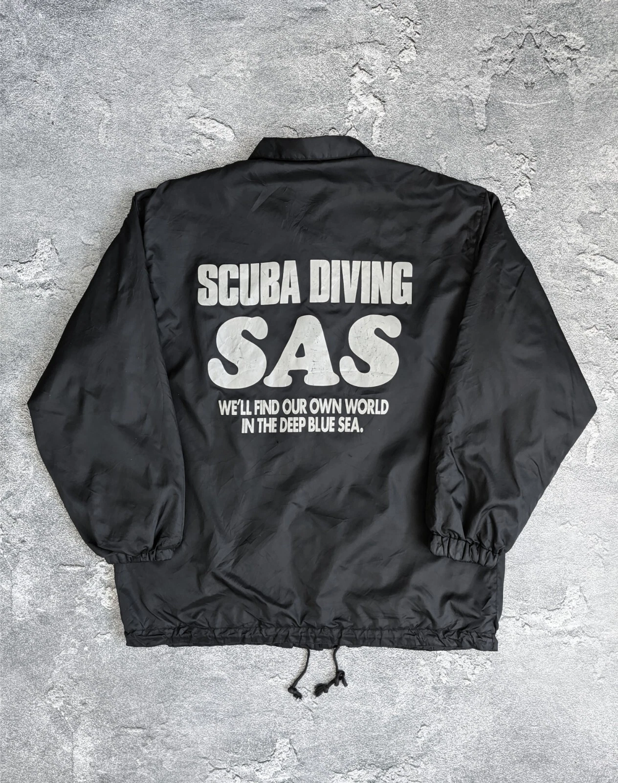 COACH Giacca allenatore SAS Scuba Diving vintage nera anni 90