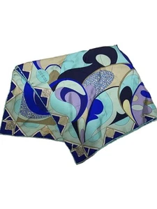 Foulard femme GUCCI soie bleu
