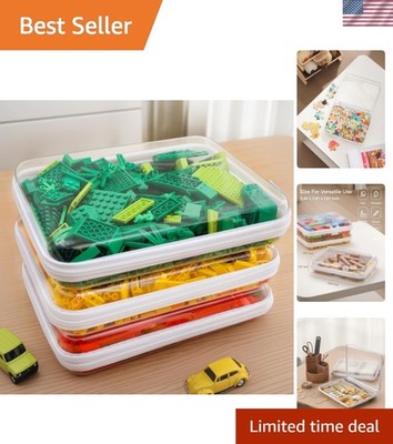 3PCS Large Clear Hard Shell Zippered Case, Diaper Bag Organizing Pouches, Wat...