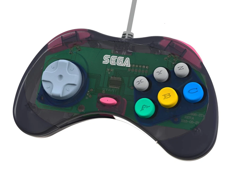 Official Sega Saturn USB Controller Pad (Model 2) for Sega Genesis Mini, PS3,... - Image 2 of 4
