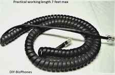 5-Pack Lot Black 12Ft Grandstream IP Phone Handset Cord GRP GXP GXV Series