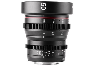 Meike 50mm T2.2 Cinema Lens MFT / M43 Micro Four Thirds Cine Objektiv