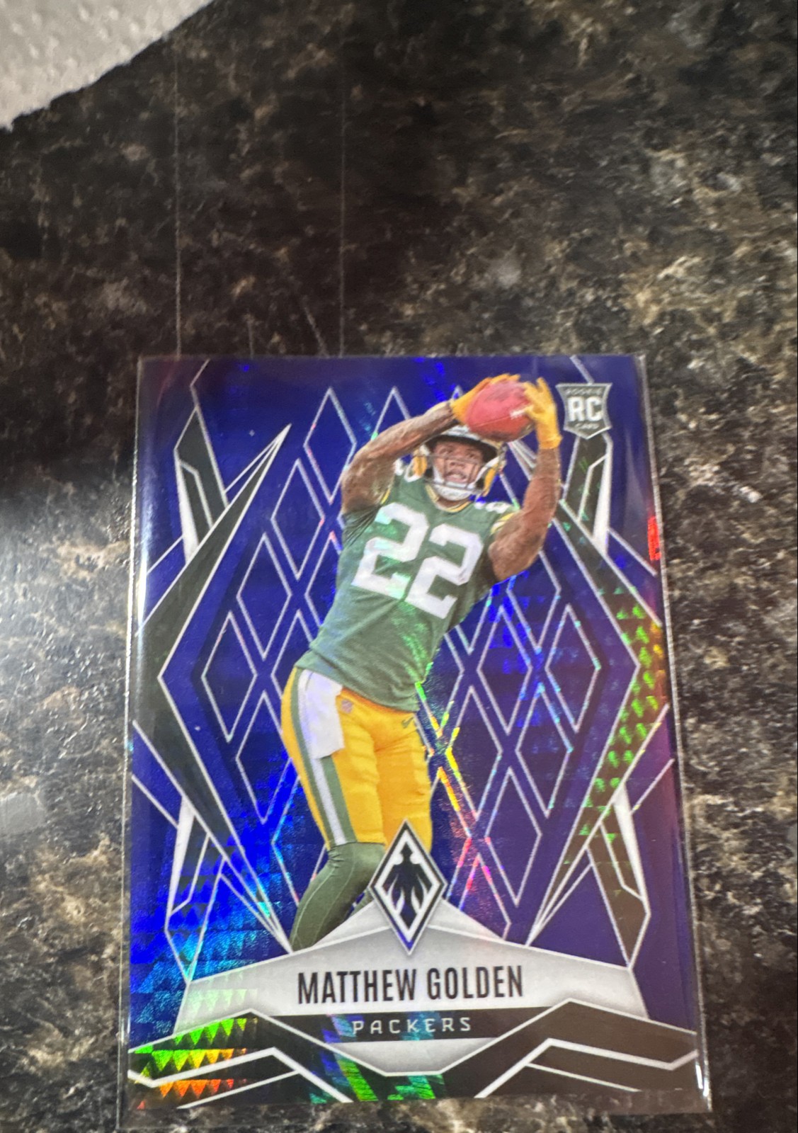 2025 Panini Phoenix - Rookies Matthew Golden #174 Blue Winter /199 (RC)