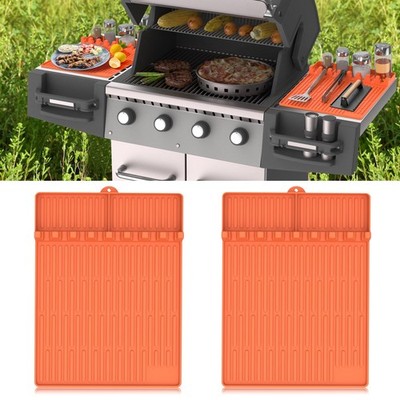 Silicone Grill Mat for Blackstone Griddle Accessories, 8-Slot Tool Mat