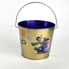 Elio Movie Golden Popcorn Bucket With Handle Pixar 2025 Small 5 Inch