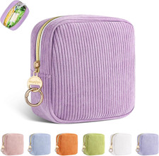 Period Bag for Teen Girls, Corduroy Sanitary Napkin Storage Bag, Menstrual Pad P