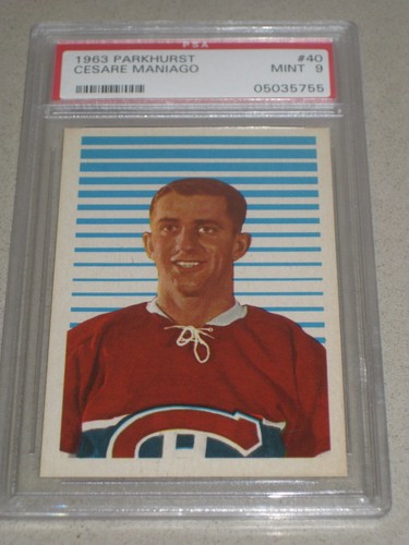 Cesare Maniago #40 1963 Parkhurst card