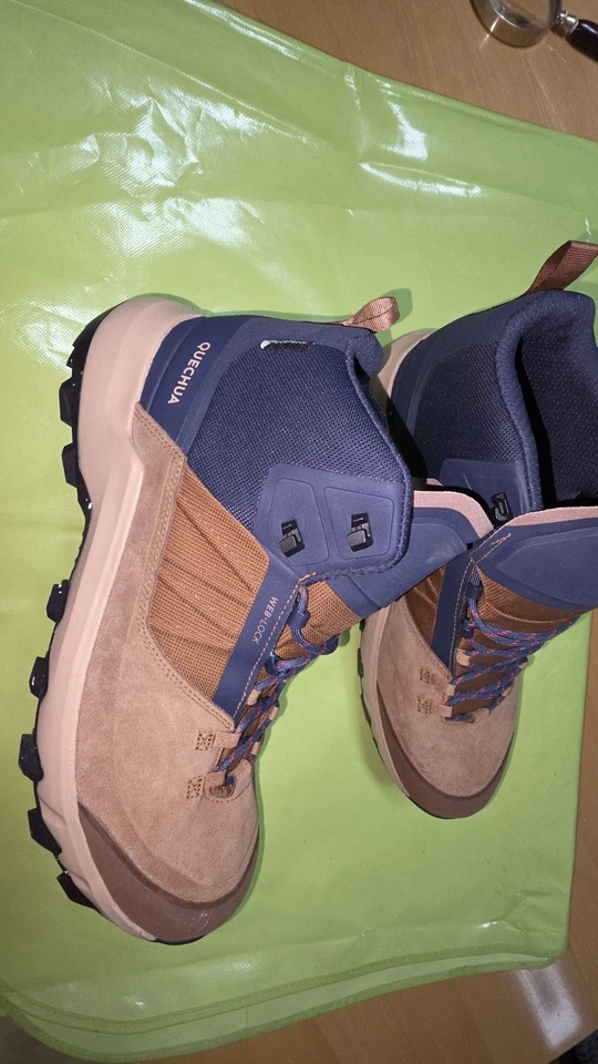 QUECHUA HERRENSCHUHE WANDERSCHUHE Wasserdicht OUTDOOR GR 46 UK 11 Neuwertig