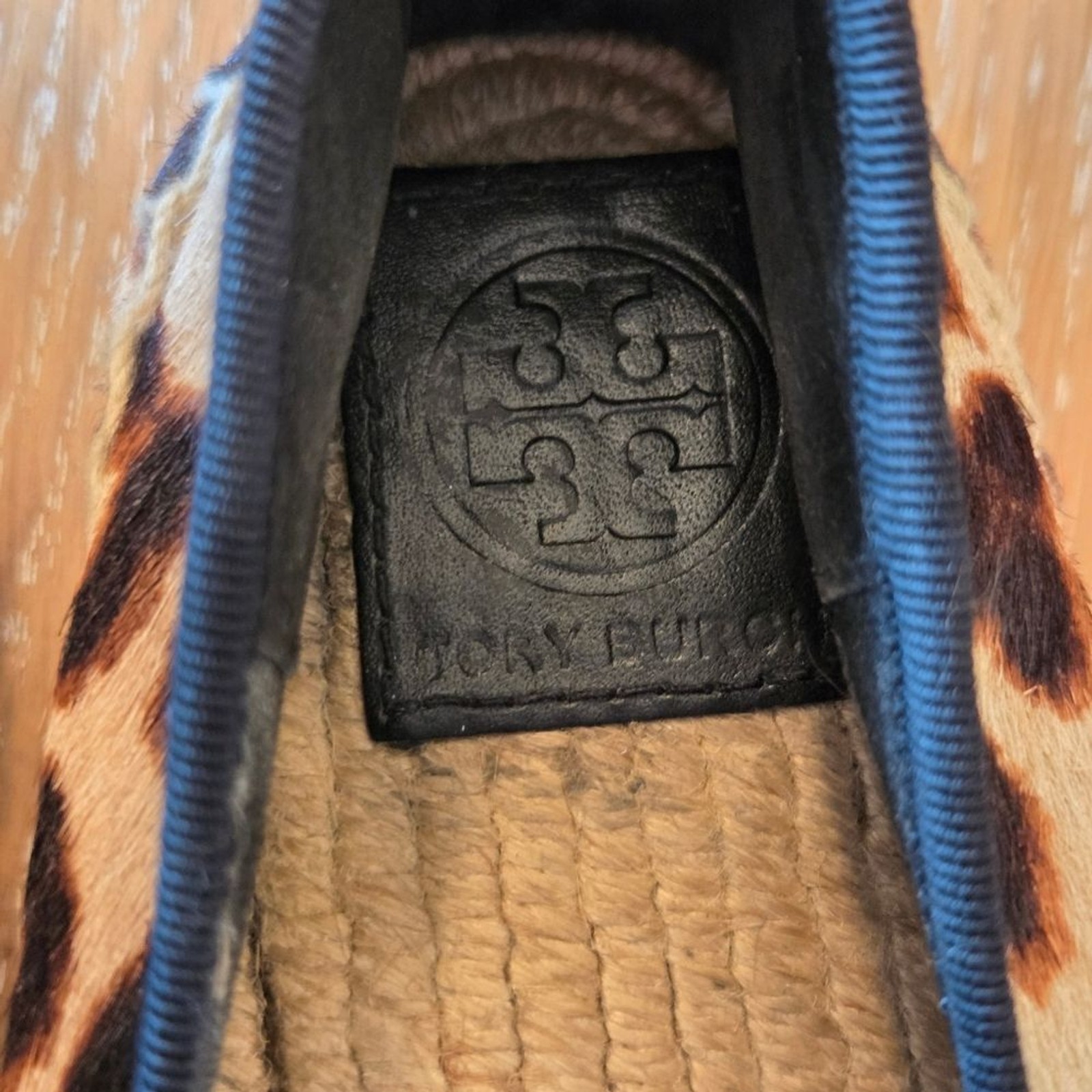 Tory Burch Leopard Print Pony Style Espadrilles Women's Flats Slip On 8 thumbnail 3