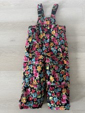 Hanna Andersson Snow Pants Bib, Youth Girls Size 100 6T Floral Winter Wear