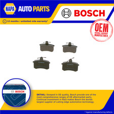 Brake Pads Set fits AUDI 80 S2 B4 2.2 Rear 93 to 95 ABY Bosch 4D0698451F Quality