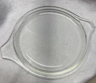 Vintage Pyrex Tab Handle Glass Casserole Replacement Flat Bottom Lid 34 470-C