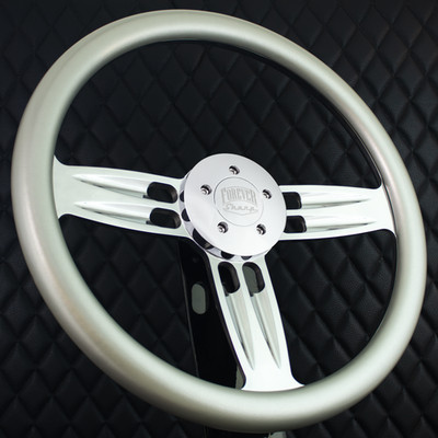Forever Sharp 18'' Steering Wheel Big Rig Silver Kenworth, Pete 1986-1997+ T02