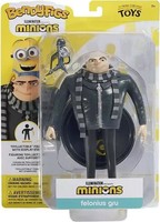 Gadget -D- Minions: Noble Collection - Gru Bendyfig (Figure) Noble Collection